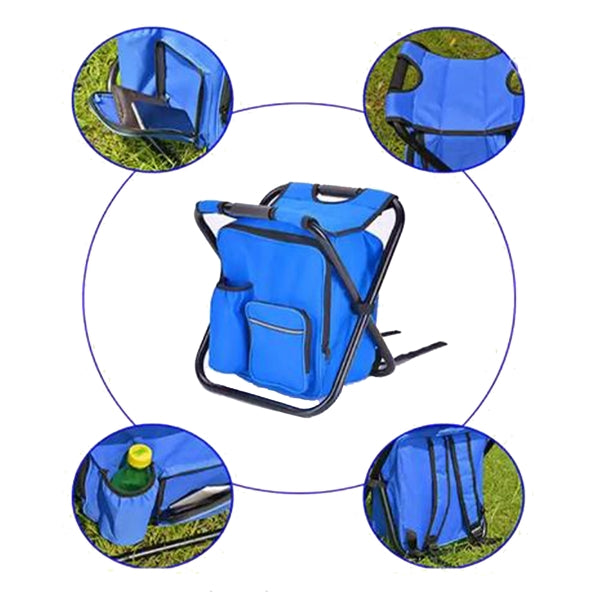 Foldable Fishing Chair With Cooler Bag