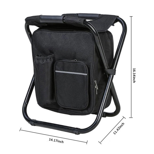 Foldable Fishing Chair With Cooler Bag