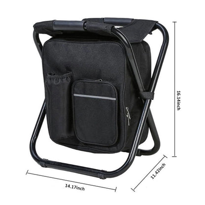 Foldable Fishing Chair With Cooler Bag