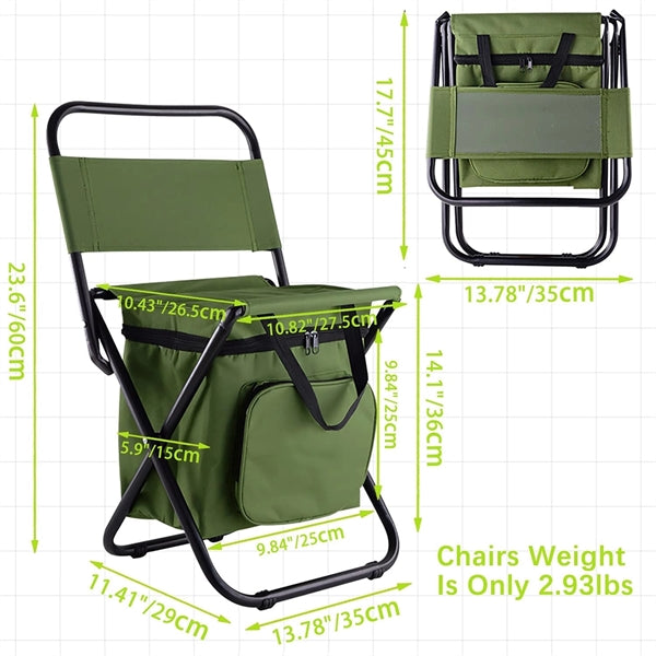 Fishing Chair with Cooler Bag