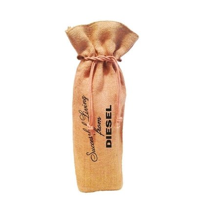 Unlaminated One Bottle Jute Drawstring Wine Sack (6 x14x 3)