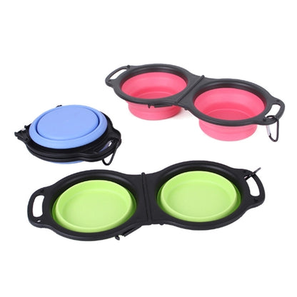 Dual Collapsible Pet Bowl