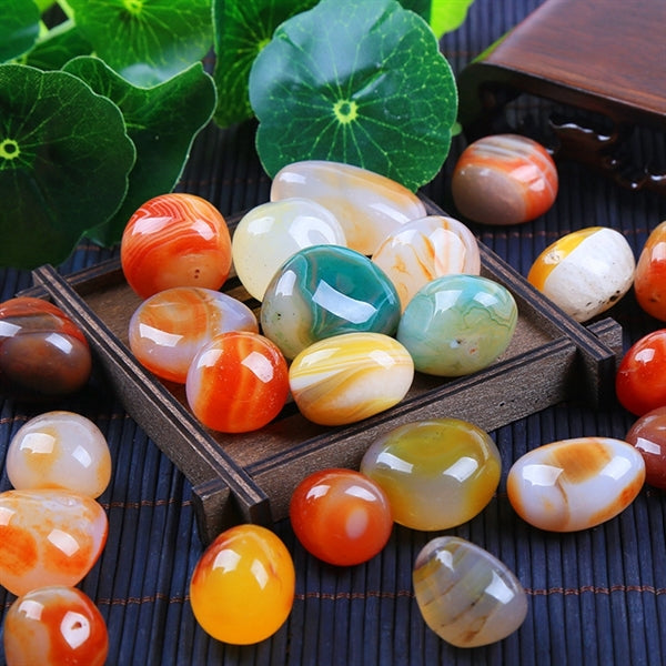Mixed Agate Stone Vase Filler Landscape Bottom Decoration