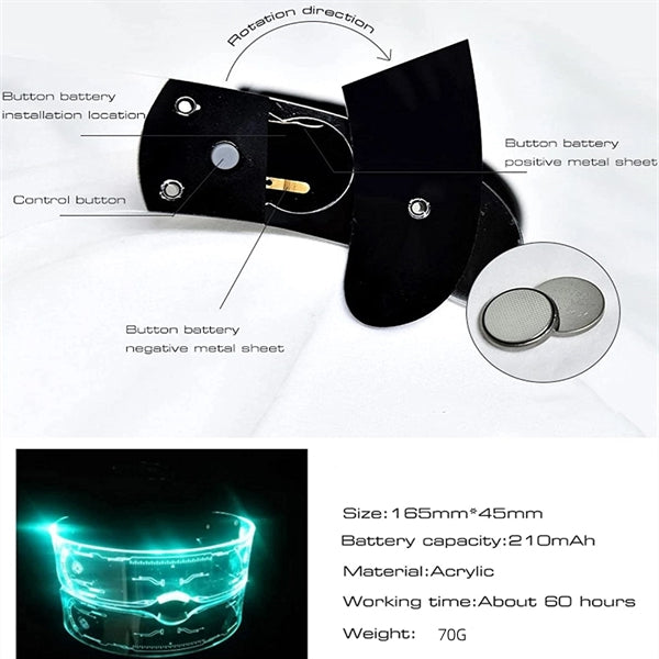 Flashing Neon Bar Party Led Glasses