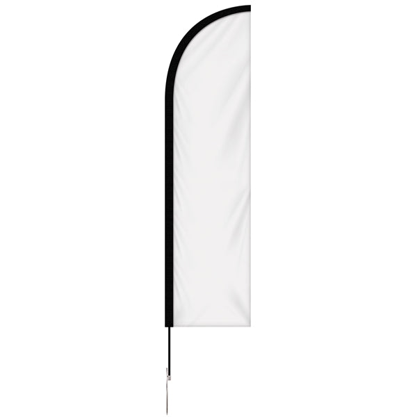 8' Double Sided Portable Half Drop Banner w/ Hardware Set