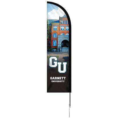 8' Double Sided Portable Half Drop Banner w/ Hardware Set