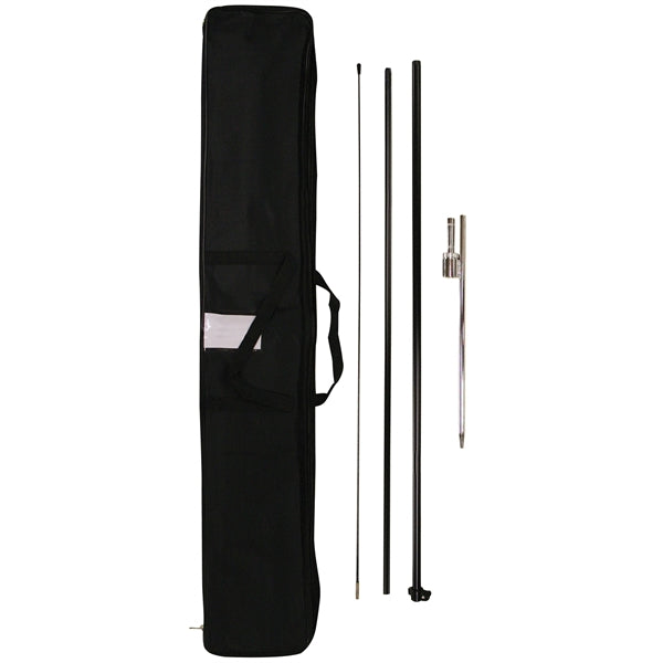 8' Double Sided Portable Half Drop Banner w/ Hardware Set