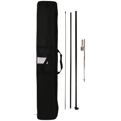 8' Double Sided Portable Half Drop Banner w/ Hardware Set