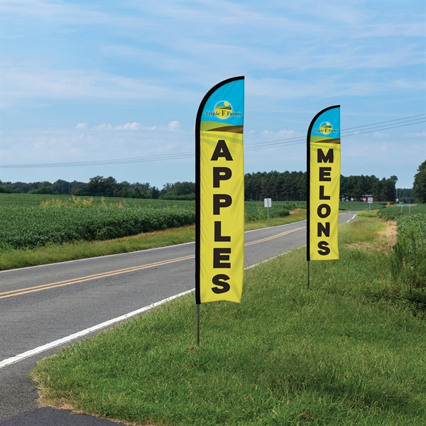 10' Double Sided Portable Half Drop Banner w/ Hardware Set