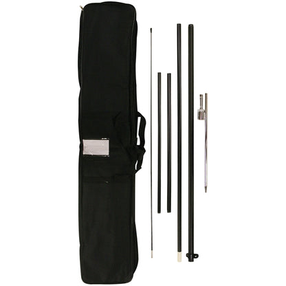 12' Single Reverse Portable Half Drop Banner w/ Hardware Set
