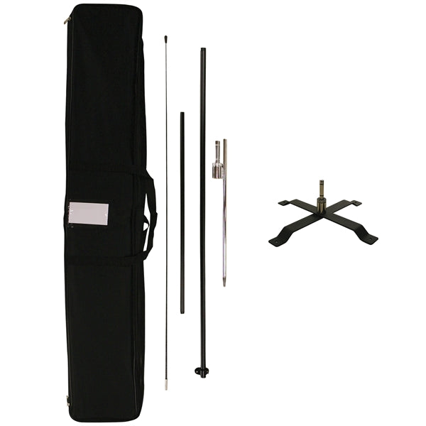 6' Portable Single Reverse Half Drop Kit w/ Cross Base