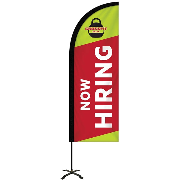 6' Portable Double Sided Half Drop Kit w/ Cross Base