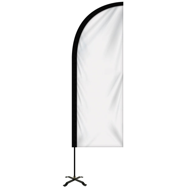 6' Portable Double Sided Half Drop Kit w/ Cross Base