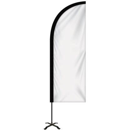 6' Portable Double Sided Half Drop Kit w/ Cross Base