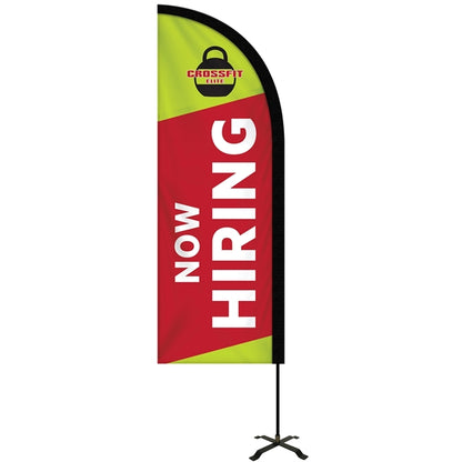 6' Portable Double Sided Half Drop Kit w/ Cross Base