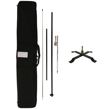 6' Portable Double Sided Half Drop Kit w/ Cross Base