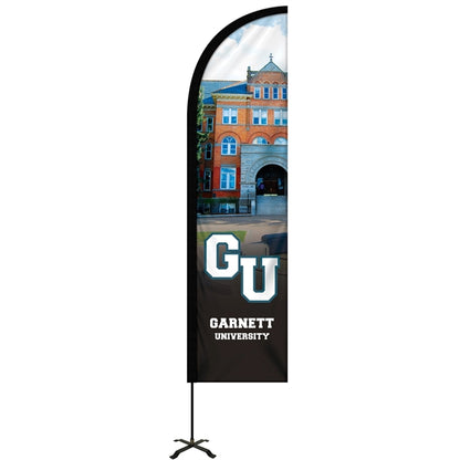 8' Portable Double Sided Half Drop Kit w/ Cross Base