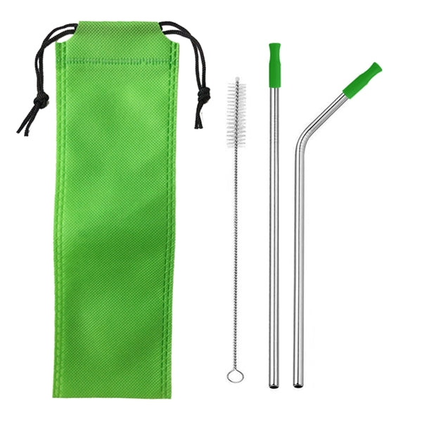 Stainless Steel Straw Drinking Set