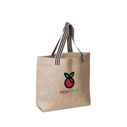 Laminated Jute Beach Bag (20 x 15 x 5)