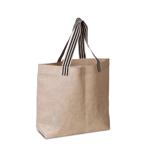 Laminated Jute Beach Bag (20 x 15 x 5)