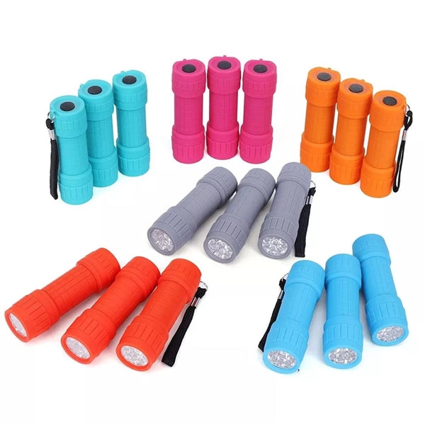 9-LED Mini Flashlight Set