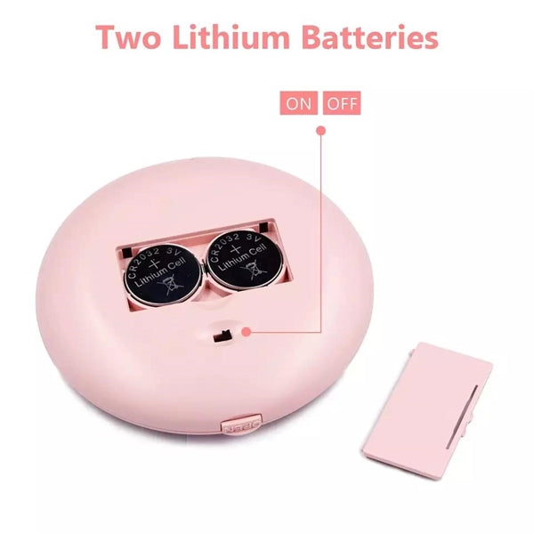 Compact Mirror with LED Light