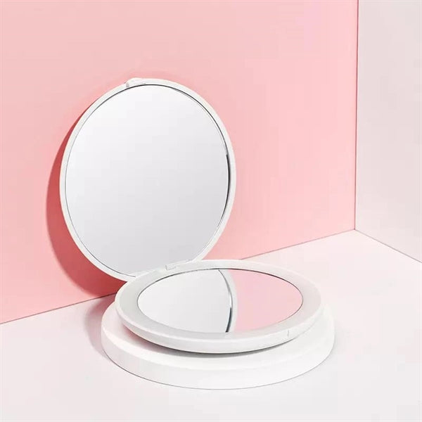 Compact Mirror with LED Light