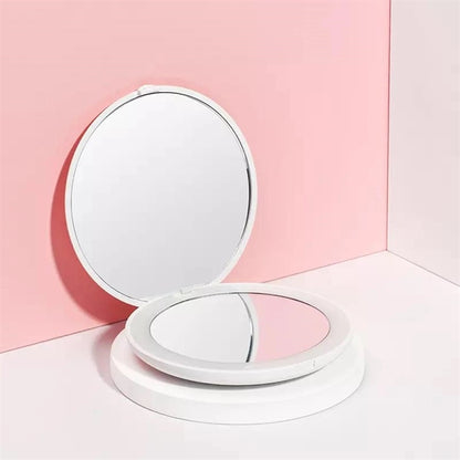Compact Mirror with LED Light