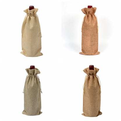 Burlap Wine Gift Bags