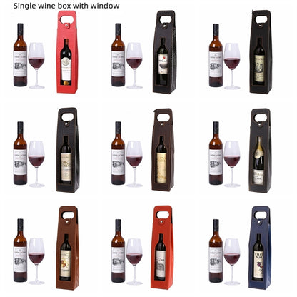 Leather Wine Bag Carrier Tote