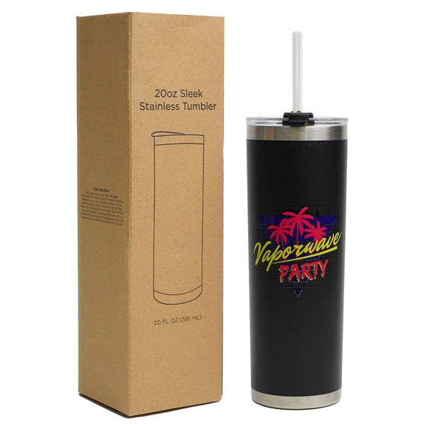 20 oz Sleek Stainless Steel Tumbler