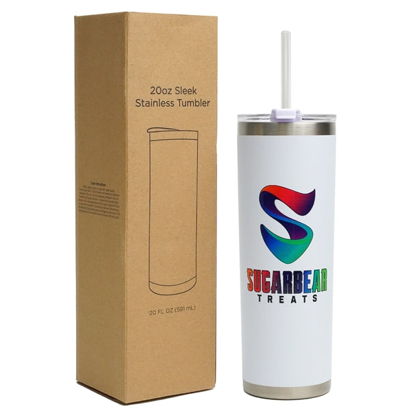 20 oz Sleek Stainless Steel Tumbler
