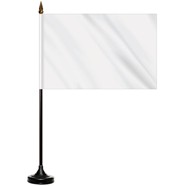 6" x 9" Single Reverse Stick Flag with Black Plastic Base