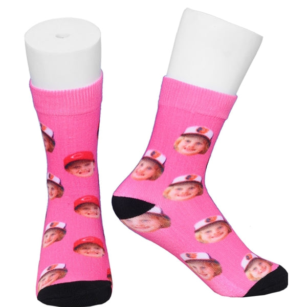 Kids Mid Crew 360 digital printed socks