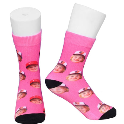 Kids Mid Crew 360 digital printed socks