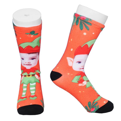 Youth Mid Crew 360 digital printed socks w/ customization