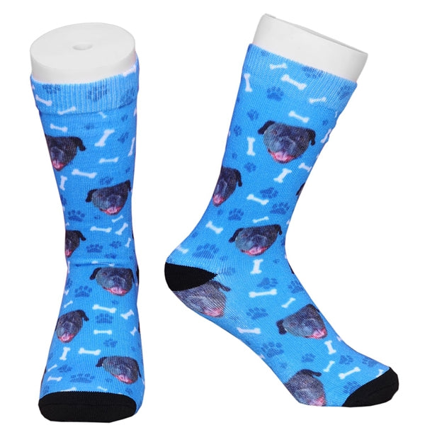 Youth Mid Crew 360 digital printed socks w/ customization