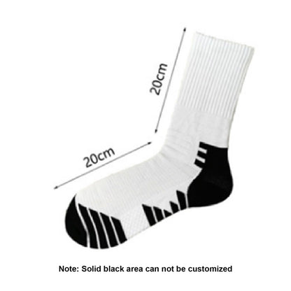 Basketball Crew 360 digital print socks w/ customization