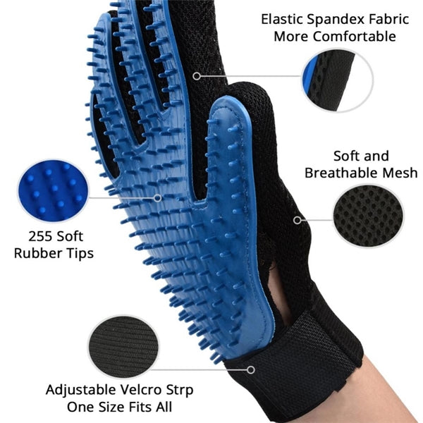 Pet Hair Grooming Silicone Glove/Brush/Comb
