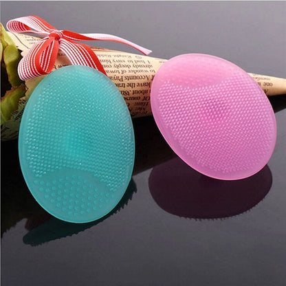 Silicone Gel Egg Shaped Washing Face Cleaning Pad