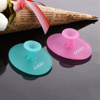 Silicone Gel Egg Shaped Washing Face Cleaning Pad