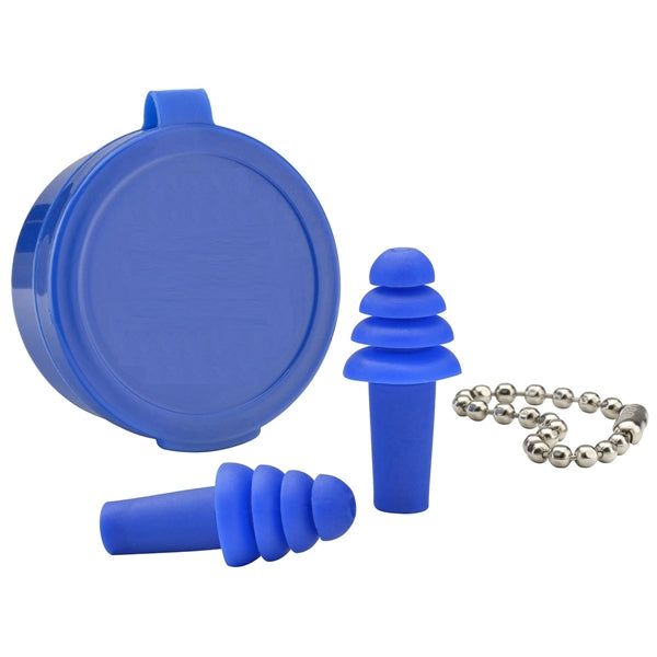 Silicone Corded Earplugs With Carrying Case