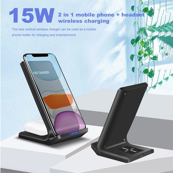 2 In 1 Wireless Charger Stand