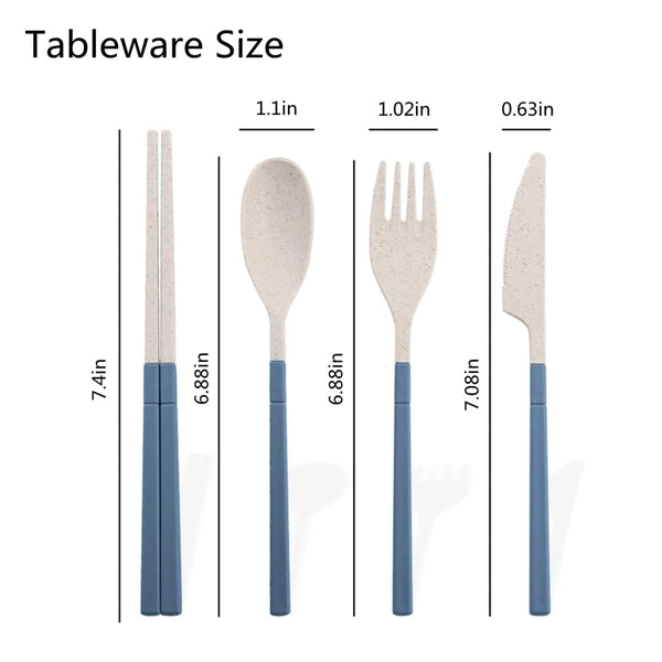 Biodegradable Wheat Straw Flatware Set