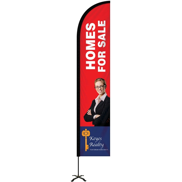 10' Portable Double Sided Half Drop Kit w/ Cross Base