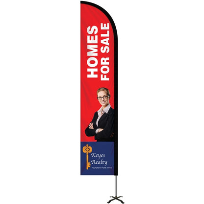 10' Portable Double Sided Half Drop Kit w/ Cross Base