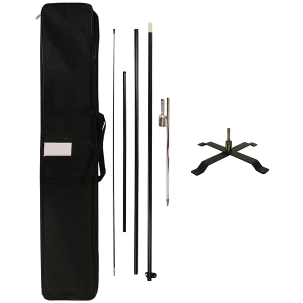 10' Portable Double Sided Half Drop Kit w/ Cross Base