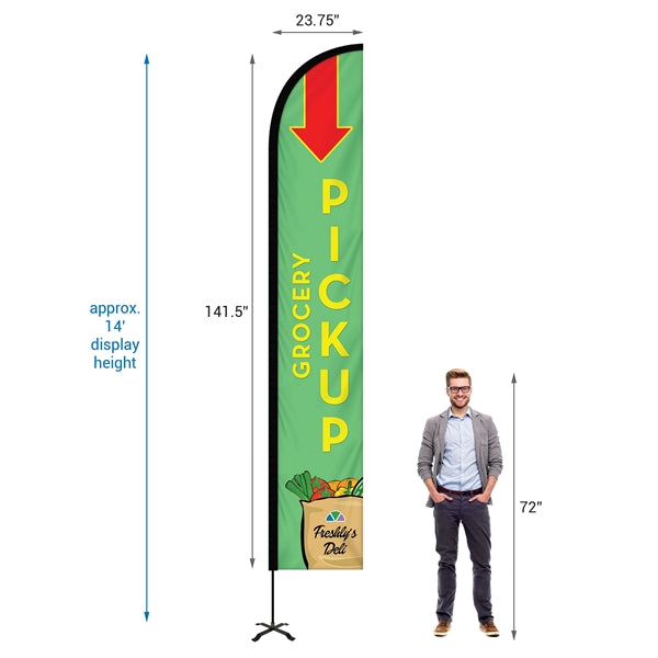 12' Portable Single Reverse Half Drop Kit w/ Cross Base
