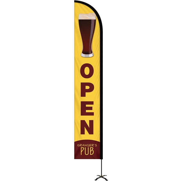 12' Portable Double Sided Half Drop Kit w/ Cross Base