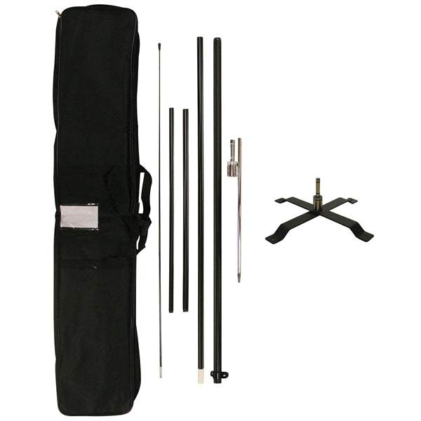 12' Portable Double Sided Half Drop Kit w/ Cross Base